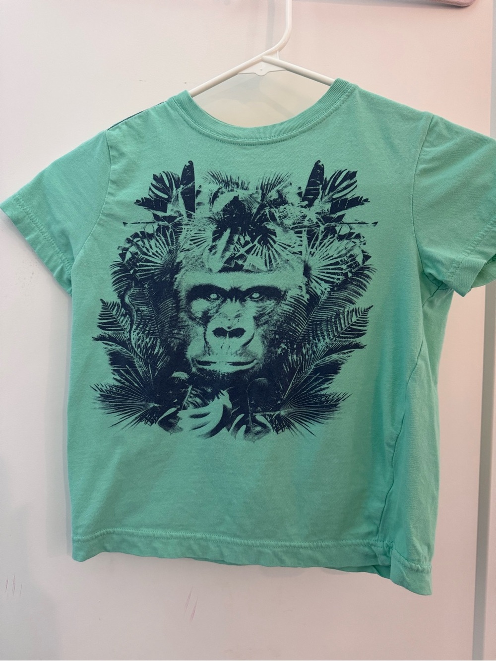 Crazy 8 Mint Green Tee with Navy Ape Graphic